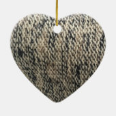 7周年記念、羊毛と銅ハート記念 セラミックオーナメント (裏面)