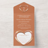 7周年銅婚式パーティーイベント全般 オールインワン招待状 (内側)