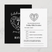 7周年 オニキス ブラック 返信 RSVP (正面/裏面)