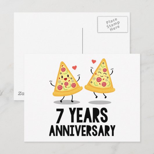 7周年 7年 ポストカード (正面/裏面)