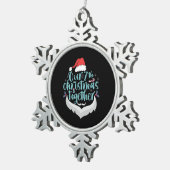 7回目のクリスマスのカップル家族のマッチング スノーフレークピューターオーナメント (右)