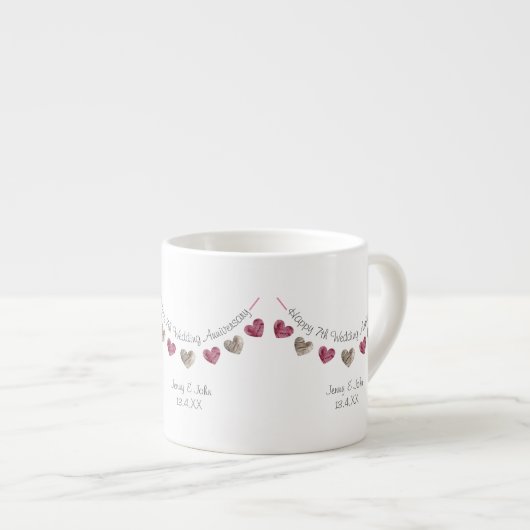 7回目(または任結婚意)の記念日 エスプレッソカップ (正面右)