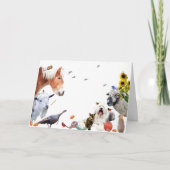 #7地球楽しむの豊かさ：HappyThanksgiving シーズンカード (正面)