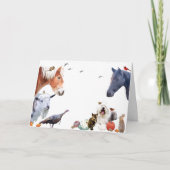 #7地球楽しむの豊かさ：HappyThanksgiving シーズンカード (正面)