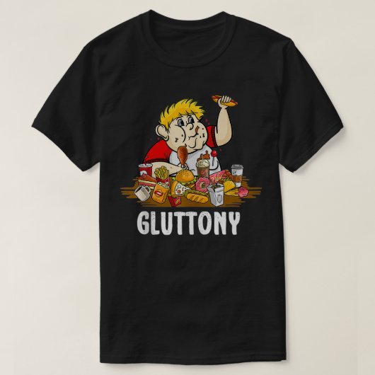 7大罪グルトニーハロウィーンの衣装 Tシャツ (デザイン正面)