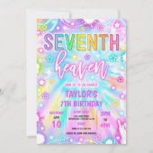 7天国ネオングロー7thバースデーパーティー 招待状 (正面)