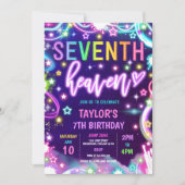 7天国ネオングロー7thバースデーパーティー 招待状 (正面)