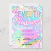 7天国ネオングロー7thバースデーパーティー 招待状 (正面)