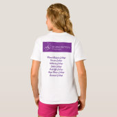 7姉妹が一緒に子供のシャツに名前をバック Tシャツ (裏面フル)