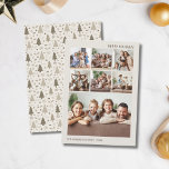 7家族モダン写真コラージュのクリスマス シーズンカード<br><div class="desc">愛祝した人と最も暖かい願いを共有するためにモダン設計されたこのクリスマスフォトコラージュカードで季節の喜び。宇宙を前面に7枚の大切な家族の写真に取り付け、今年の思い出を思い出す美しい方法を提供すお気に入りのるホリデーカード。フェスティバルの木や雪の魅力的結晶が入った冬の模様をバックに展示し、居心地の良い季節のtouchを追加。友人や家族に休日の応援を送るのに最適パーソナライズされたで、このカースタイリッシュドは接続し続ける心のこもった方法である。</div>