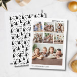 7家族モダン写真コラージュのクリスマス シーズンカード<br><div class="desc">愛祝した人と最も暖かい願いを共有するためにモダン設計されたこのクリスマスフォトコラージュカードで季節の喜び。宇宙を前面に7枚の大切な家族の写真に取り付け、今年の思い出を思い出す美しい方法を提供すお気に入りのるホリデーカード。フェスティバルの木や雪の魅力的結晶が入った冬の模様をバックに展示し、居心地の良い季節のtouchを追加。友人や家族に休日の応援を送るのに最適パーソナライズされたで、このカースタイリッシュドは接続し続ける心のこもった方法である。</div>