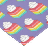 7層レトロレインボーゼラチンサラダデザート テーブルクロス (アングル)