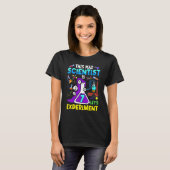 7年の科学テーマパーティー7誕生日レッツ Tシャツ (正面フル)