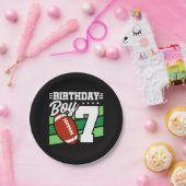 7年オールドサッカーパーティーテーマ7th誕生日ボーイ ペーパープレート (パーティー)