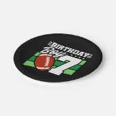 7年オールドサッカーパーティーテーマ7th誕生日ボーイ ペーパープレート (アングル)