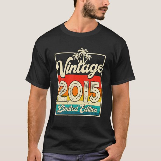 7年ギフトヴィンテージ2015年限定版7日 Tシャツ (正面)