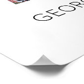 7年一緒の写真コラージュ 結婚記念日 ポスター (角)