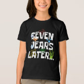 7年後、楽しい7歳の誕生日パーティー トライブレンドＴシャツ (正面)