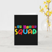 7年生のクラスが学校に初日戻る カード (黄色い花)