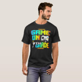 7年生のゲームでゲームのビデオゲーマー戻る学校 Tシャツ (正面フル)
