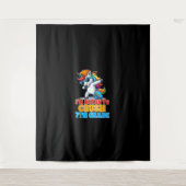 7年生のダビング・ユニコーン私は7を粉砕する準備ができている タペストリー (正面)