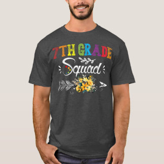 7年生のチーム ダブするユニコーン 新学期 Tシャツ