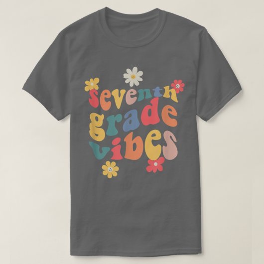 7年生のブドウ第7学年の1日目 Tシャツ (デザイン正面)