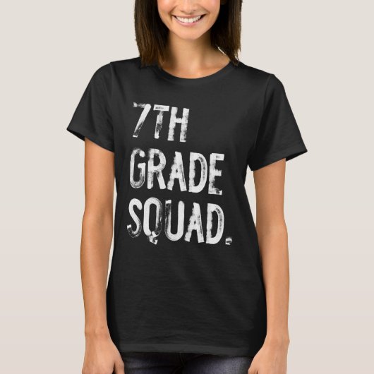 7年生の仲間たち 学校が始まる 生徒 先生 Tシャツ (正面)