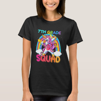 7年生の仲間 ダビング ユニコーン かわいい 新学期 Tシャツ