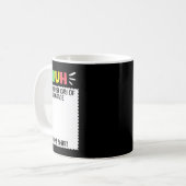 7年生の初めての登校日 おめでとう 先生 コーヒーマグカップ (正面左)