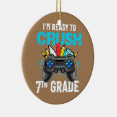 7年生の新学期ビデオをクラッシュする準備ができている セラミックオーナメント (右)