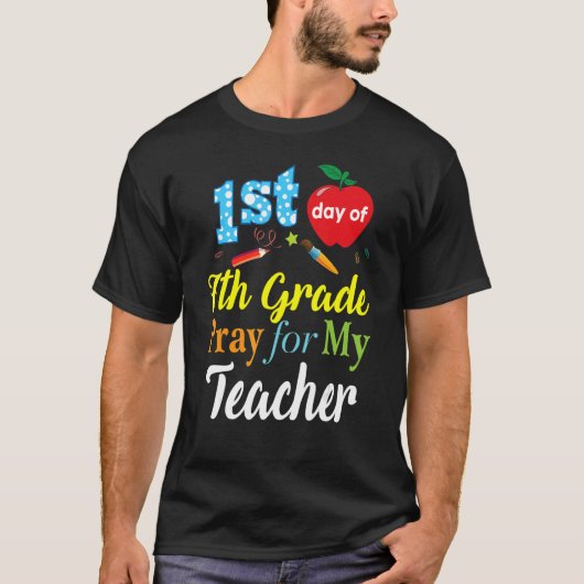 7年生の最初の祈日私の先生子Stu Tシャツ (正面)