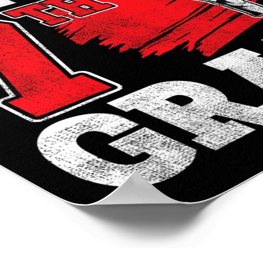 7年生の空手Ckを学校に蹴る準備ができている ポスター (角)