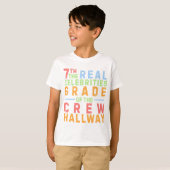 7年生クルー廊下実在の有名人 Tシャツ (正面フル)