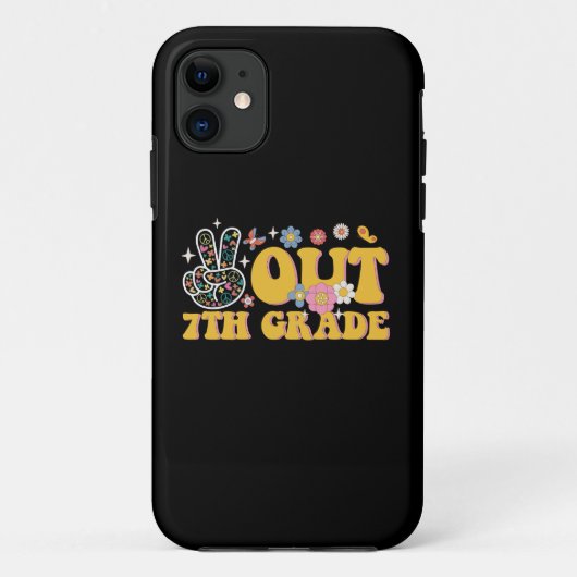 7年生グルービー最終日のピースアウト Case-Mate iPhoneケース (裏面)