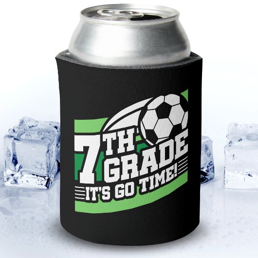 7年生サッカーのサッカー初日新学期 缶クーラー
