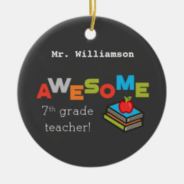 7年生先生有難う素晴らし セラミックオーナメント