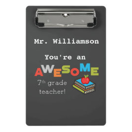7年生先生有難う素晴らし ミニクリップボード