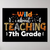 7年生教えの先生学校おもしろいについて ポスター (正面)