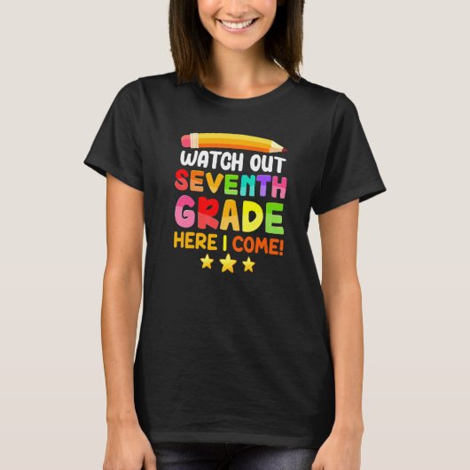 7年生I新学期来Gir Tシャツ (正面)