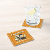 7年計画:すべての人がゴールを必要 スクエアペーパーコースター (インサイチュ)