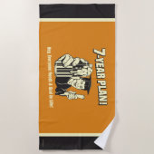 7年計画:すべての人がゴールを必要 ビーチタオル (正面)