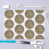 7年記念コイン 薄葉紙 (クラフト)