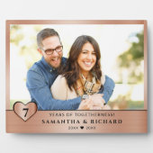 7年間の銅婚式記念写真 フォトプラーク (正面)