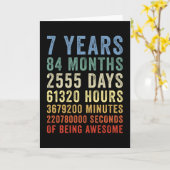 7年間最高にクールなお誕生日 カード (黄色い花)