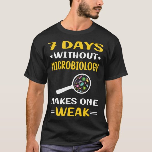 7微生物学日なし微生物学者 Tシャツ (正面)