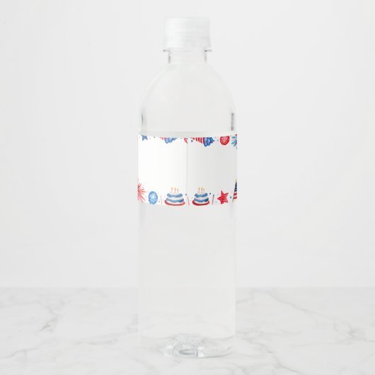 7恋しく思月1日の誕生日のリトル・インディペンデント4日 ペットボトルラベル (裏面)