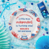 7恋しく思月1日の誕生日のリトル・インディペンデント4日 ペーパープレート (パーティー)