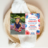 7恋しく思月1日の誕生日のリトル・インディペンデント4日 招待状