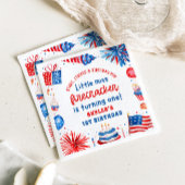 7恋しく思月1日の誕生日のリトル・フィレクラッカー4 スタンダードカクテルナプキン